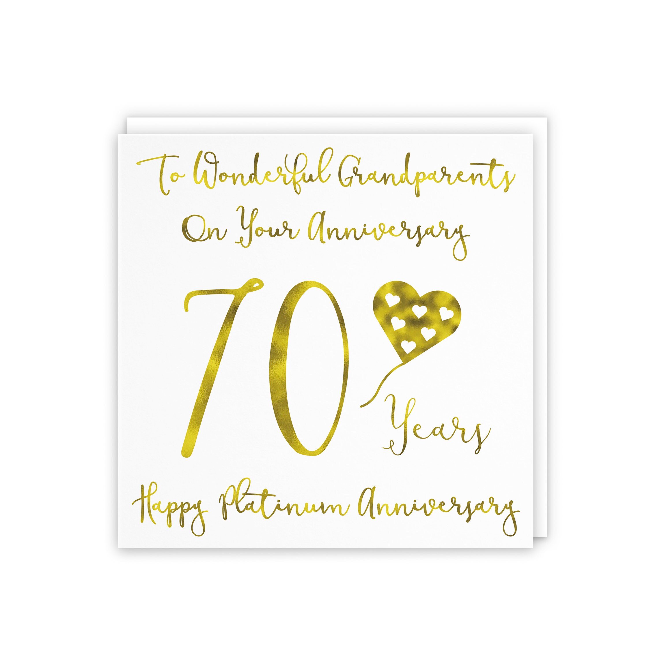 Sentimental Verse I Love You 70 Years My Husband 70th Wedding Anniversary Card On Our Platinum Anniversary 