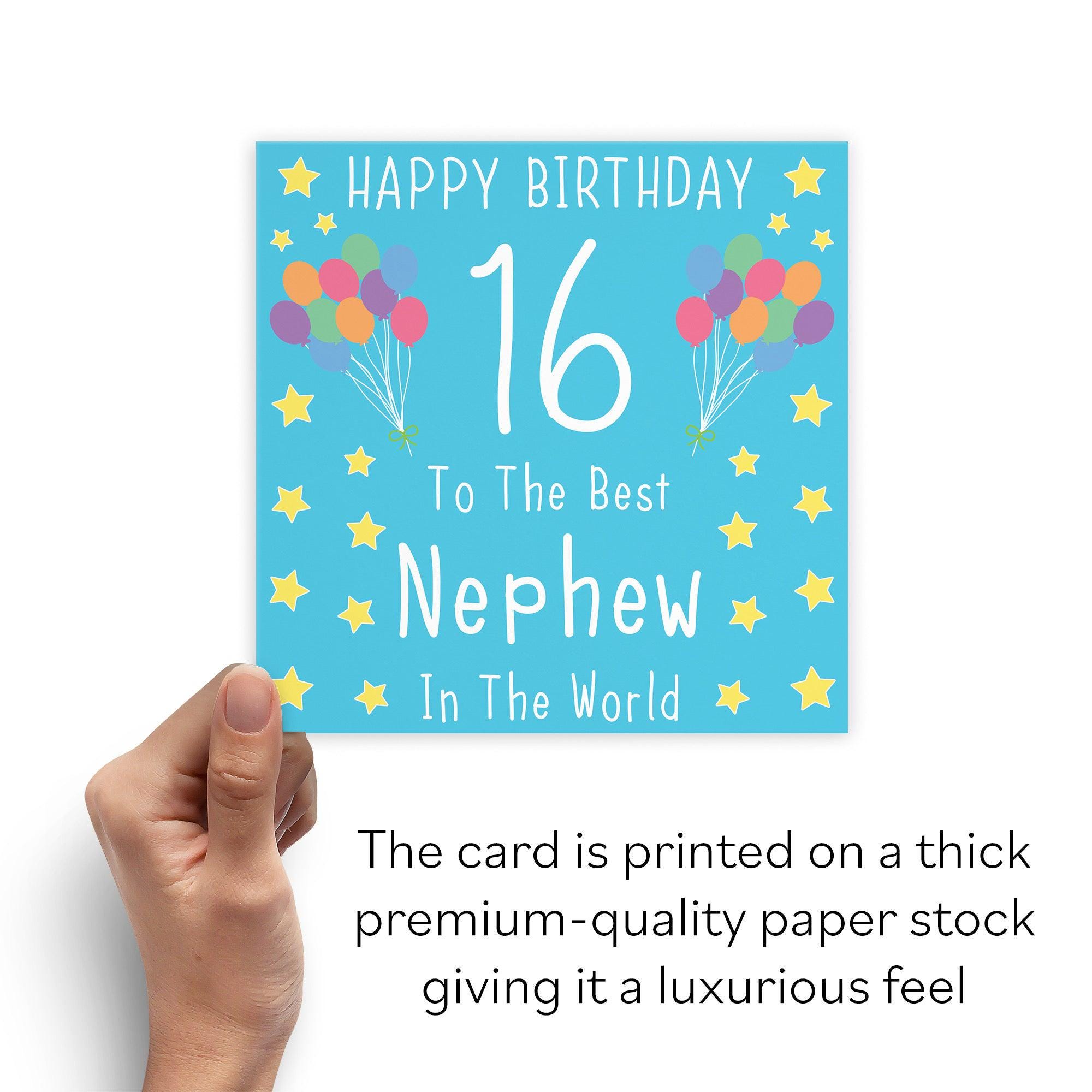 Nephew 16th Birthday Card - Happy Birthday - 16 - to the Best