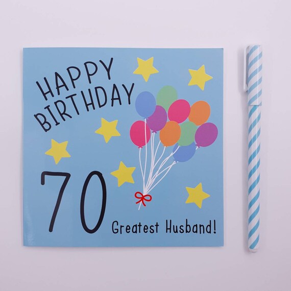 BALLOONS PERSONALISED GLOSSY 70TH BIRTHDAY STICKERS ANY AGE 100 COLOURS