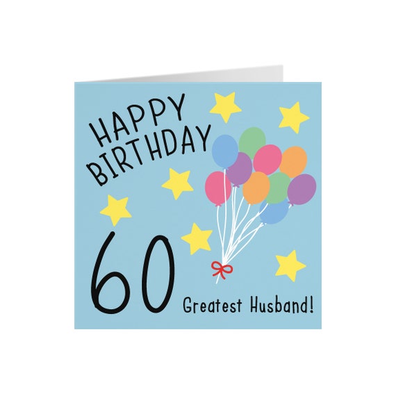 Tarjetas de 60 aniversario, regalos para esposa, marido, mujeres, hombres,  tarjetas de regalo de 60 cumpleaños para mujeres, hombres, marido, esposa