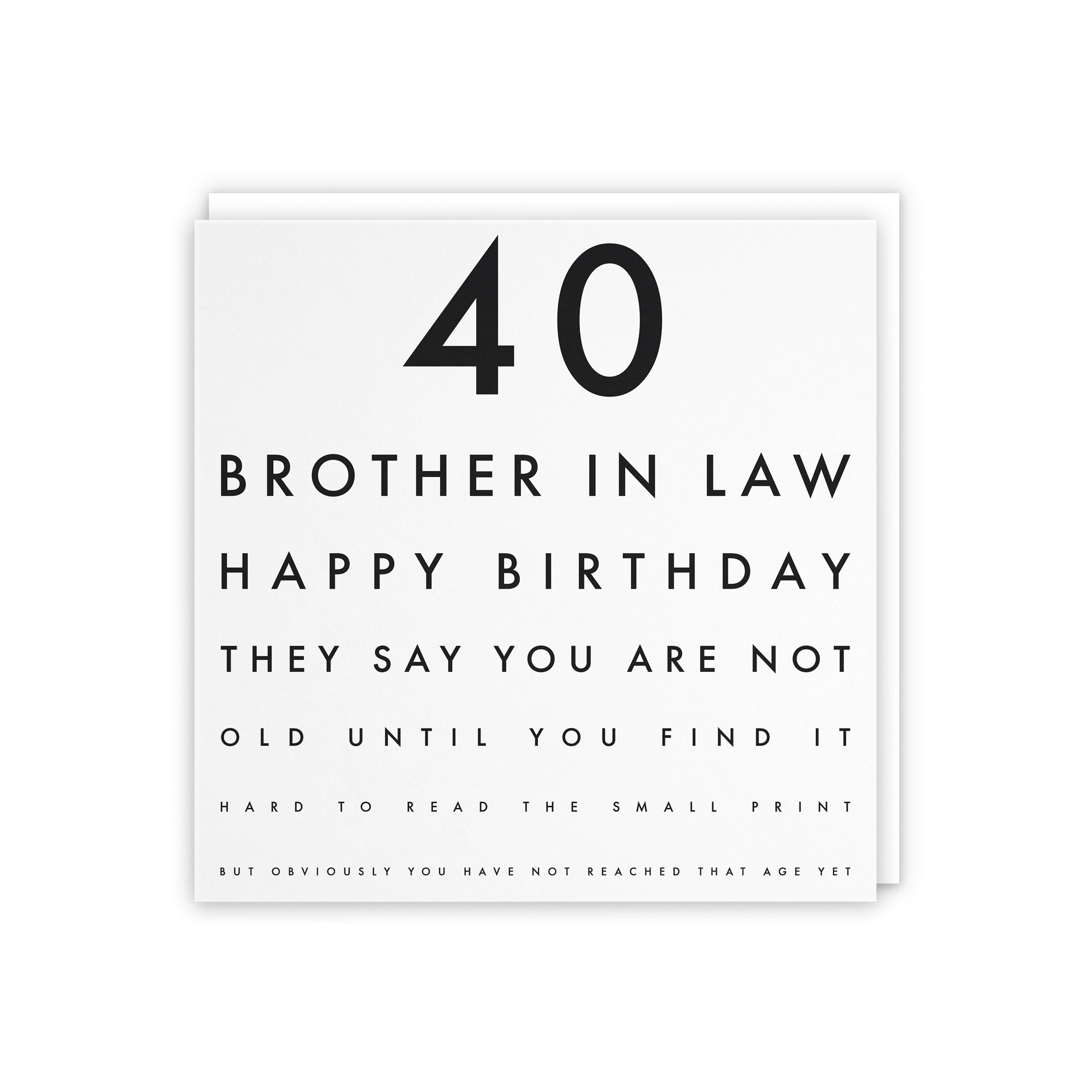 Brother in Law 40th Humorous Birthday Card They Say You Are - Etsy Brother in Law 40th Humorous Birthday Card They Say You Are - Etsy