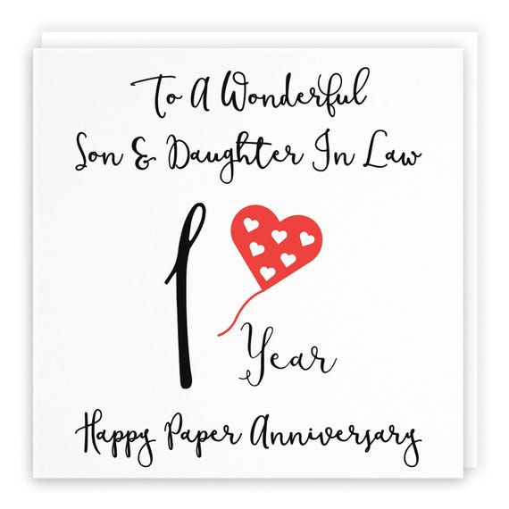 1st Anniversary Wishes For Daughter And Son In Law