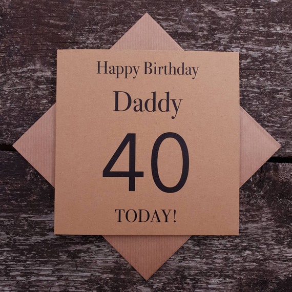 happy 40th daddy