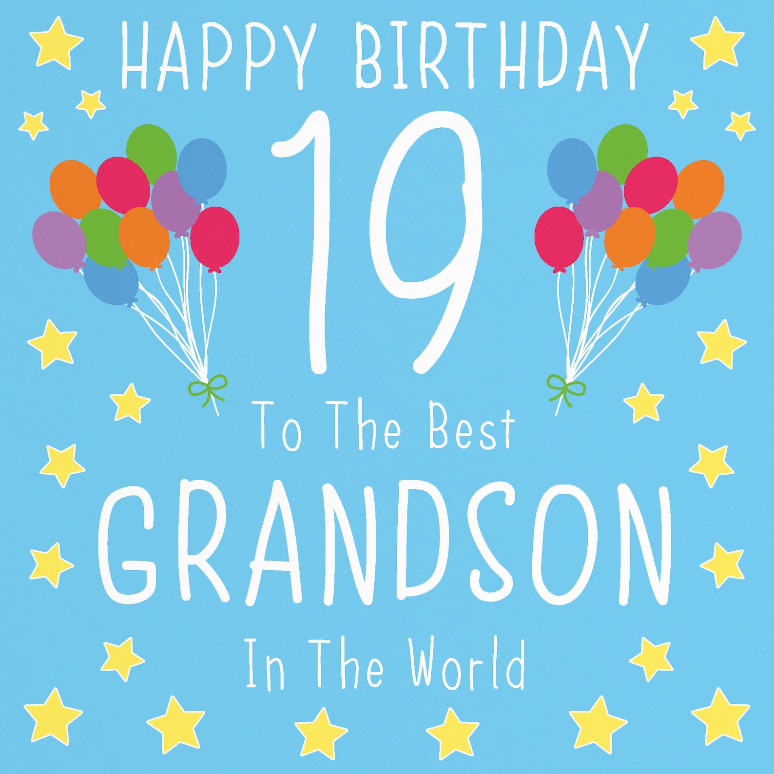 Grandson 19th Birthday Card Happy Birthday 19 To The | Etsy
