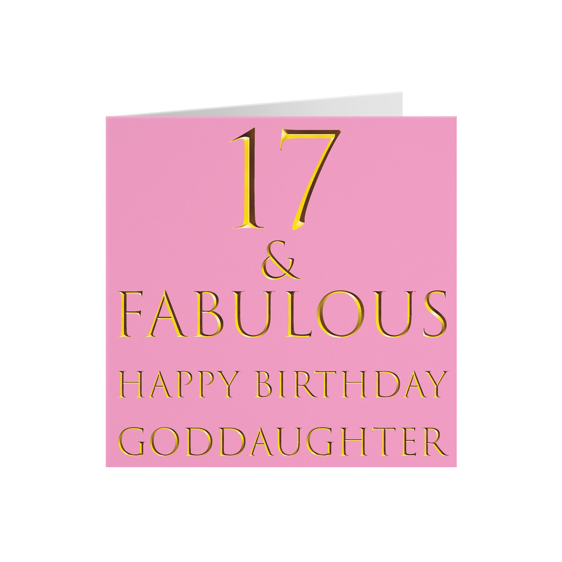 Goddaughter 17th Birthday Card 17 Fabulous Happy Etsy Goddaughter 17th Birthday Card 17 Fabulous Happy Etsy