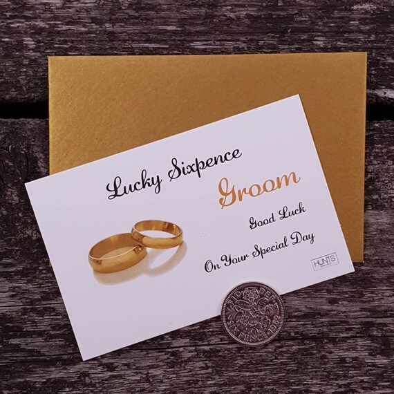 Traditional Groom Wedding Good Luck Keepsake With A Genuine Etsy