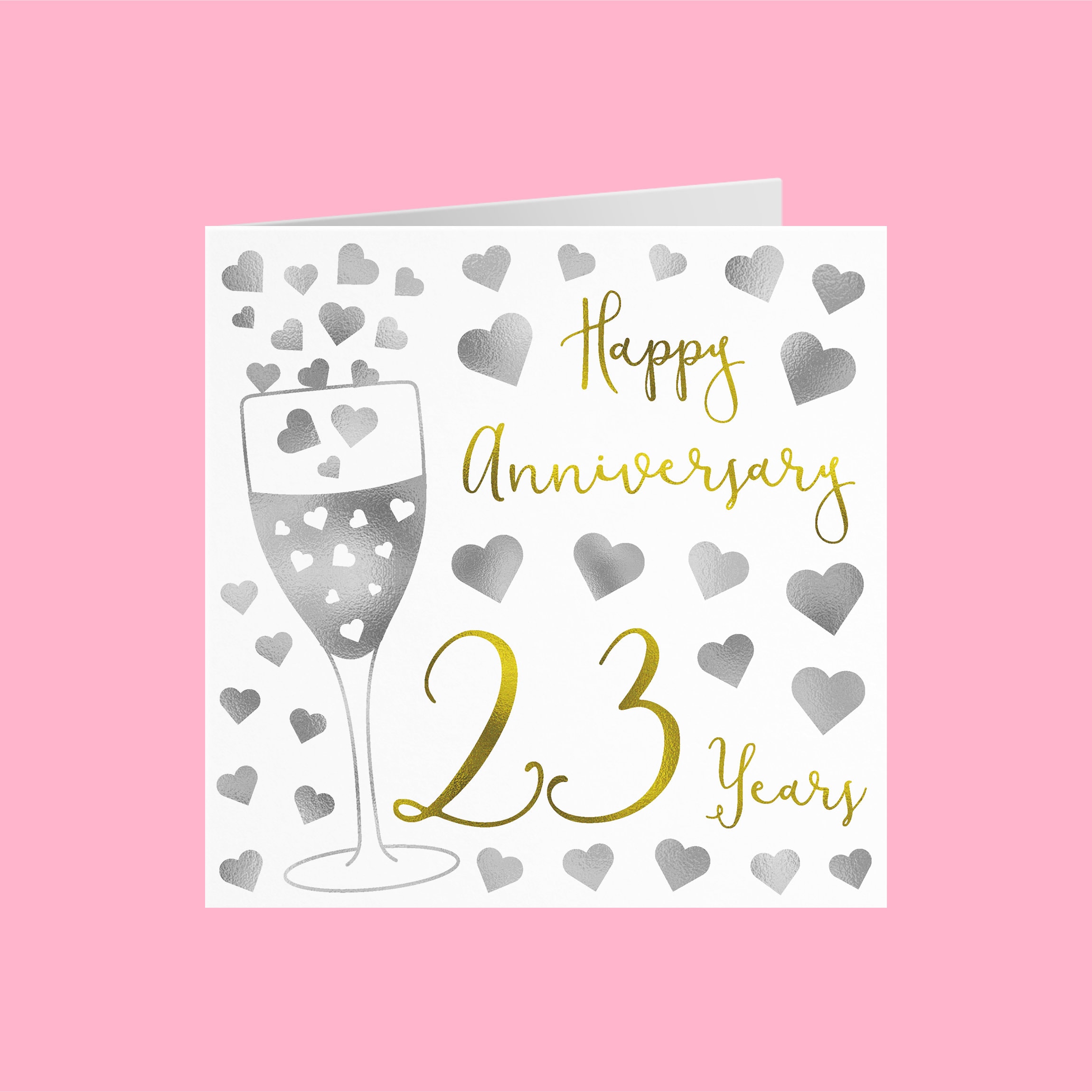 23rd Wedding Anniversary Card Happy Anniversary 23 Years | Etsy