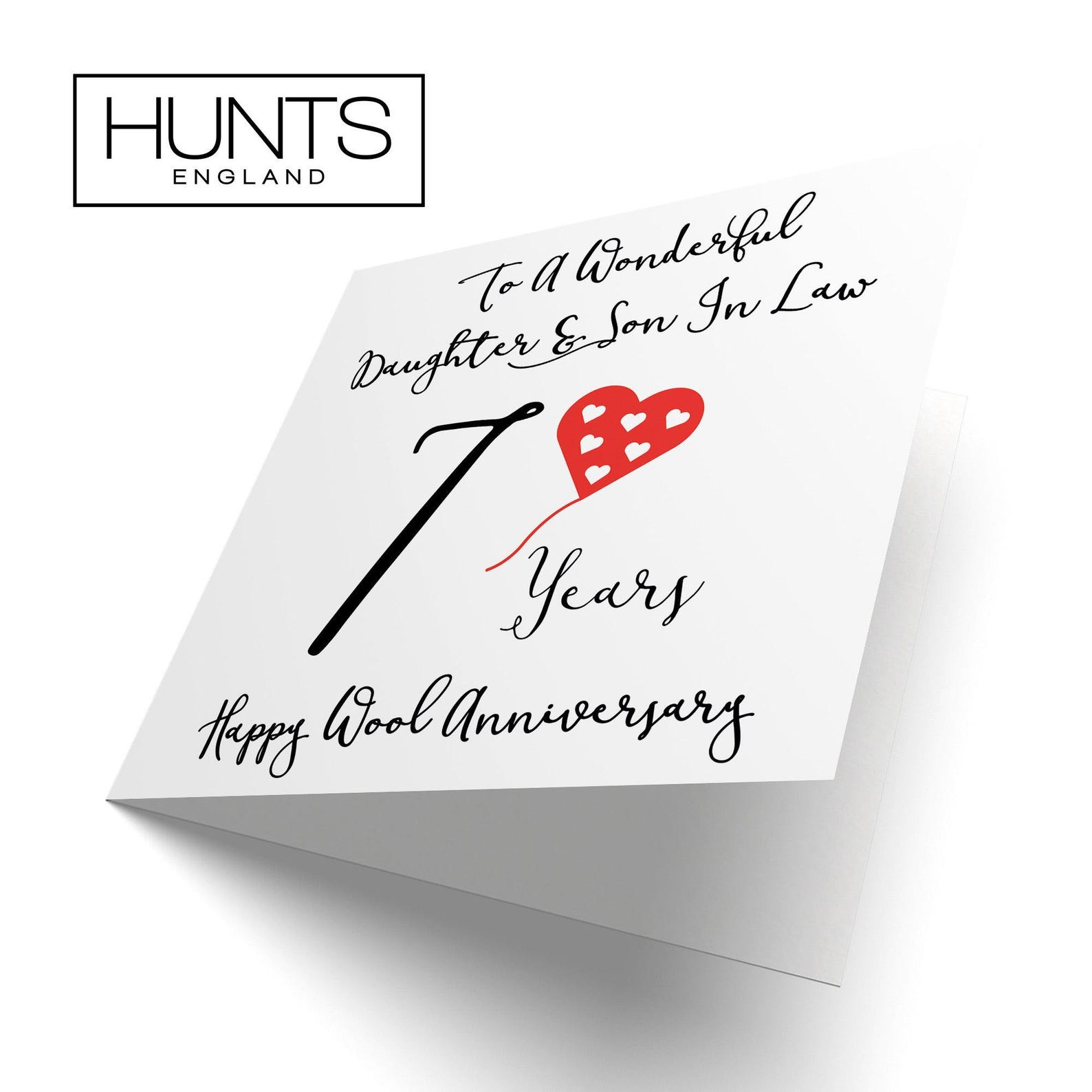 Daughter and Son in Law 7th Anniversary Card - to A Wonderful Daughter ...