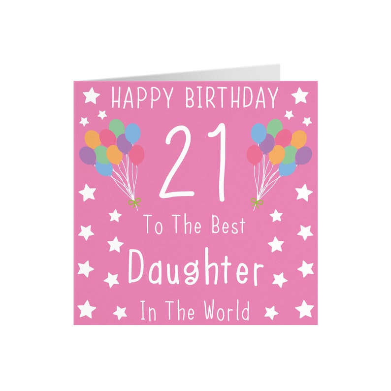 Daughter 21st Birthday Card Happy Birthday 21 to the - Etsy UK