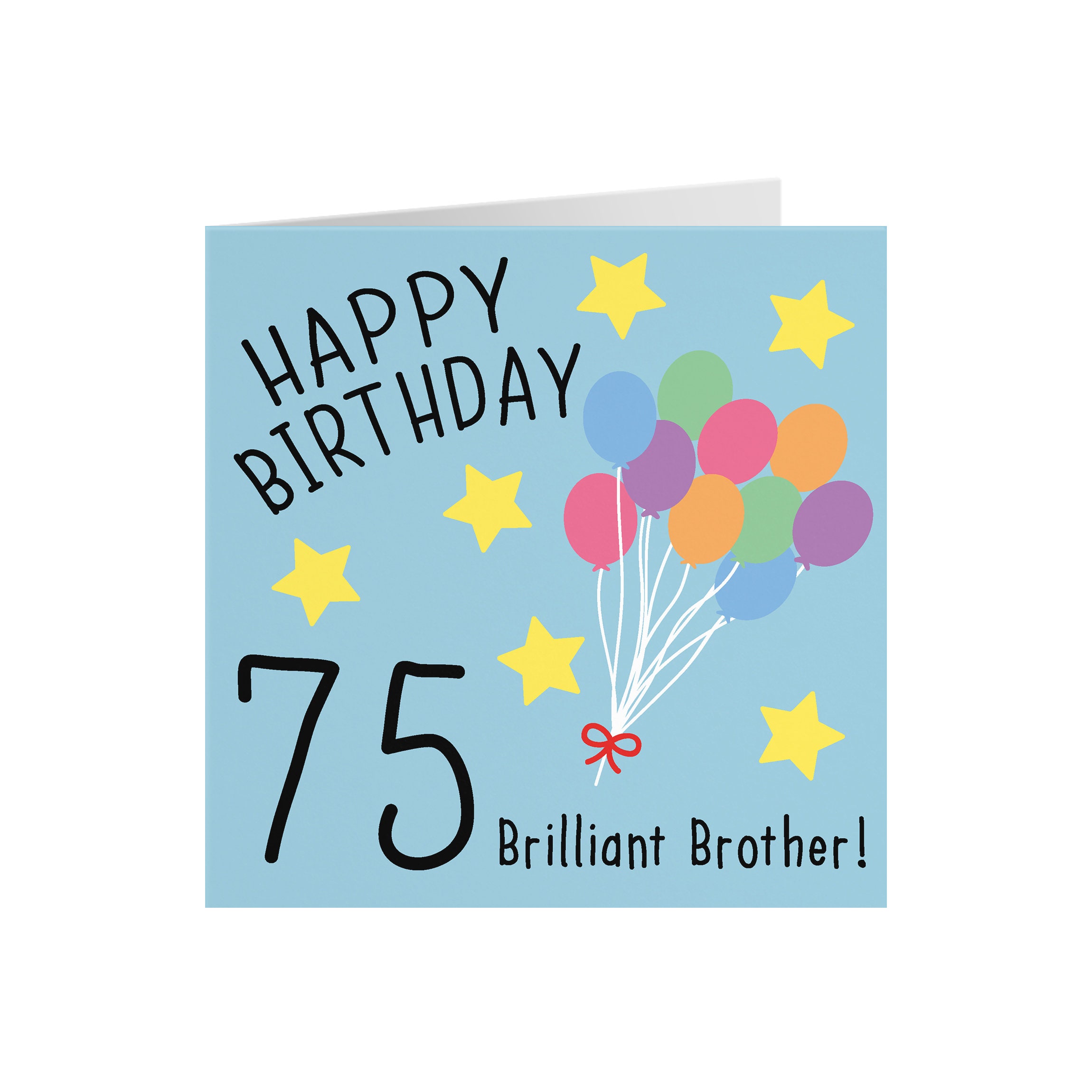 Brother 75th Birthday Card Happy Birthday 75 Brilliant - Etsy Denmark