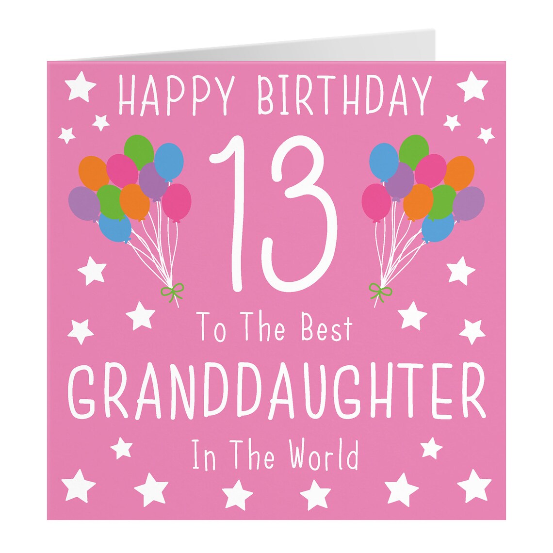 Granddaughter 13th Birthday Card Happy Birthday 13 To Etsy UK