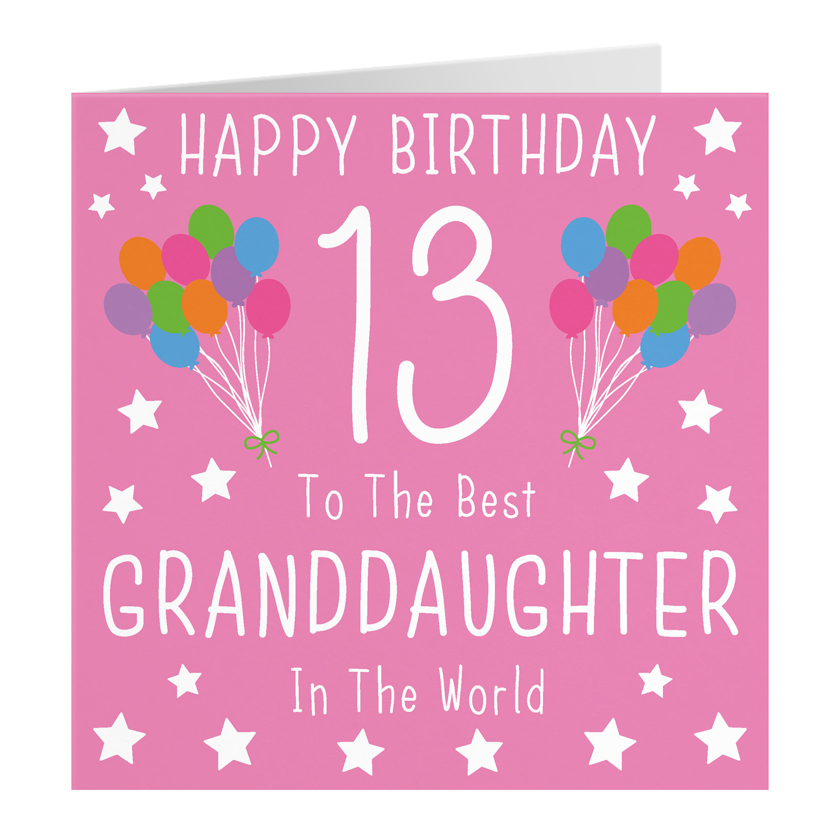 Granddaughter 13th Birthday Card Happy Birthday 13 to - Etsy UK