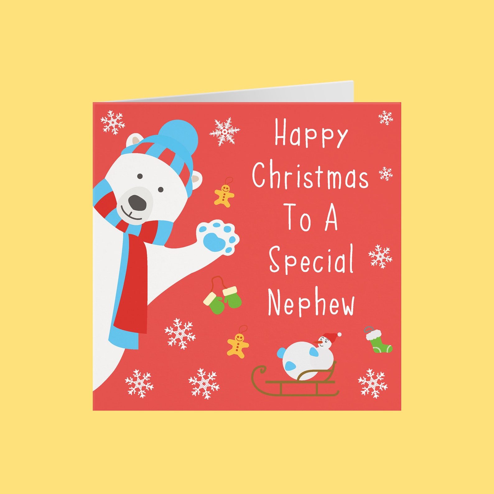 Nephew Christmas Card Happy Christmas To A Special Nephew | Etsy