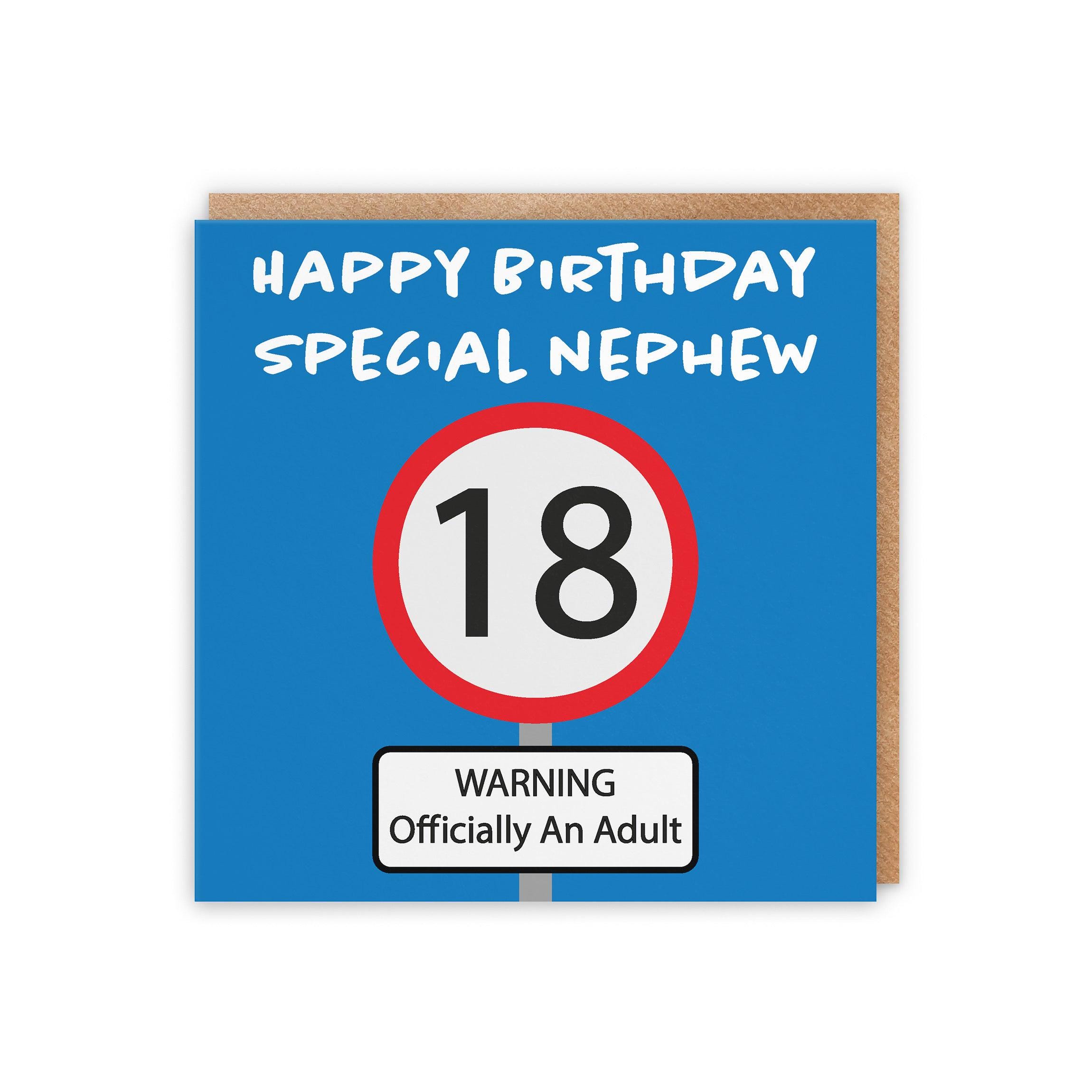 Hunts England - Biglietto di auguri per 40° compleanno nipote – Happy Birthday – Special Nephew – Warning Ening 40 Zone – Road Sign Collection – Divertente biglietto di compleanno