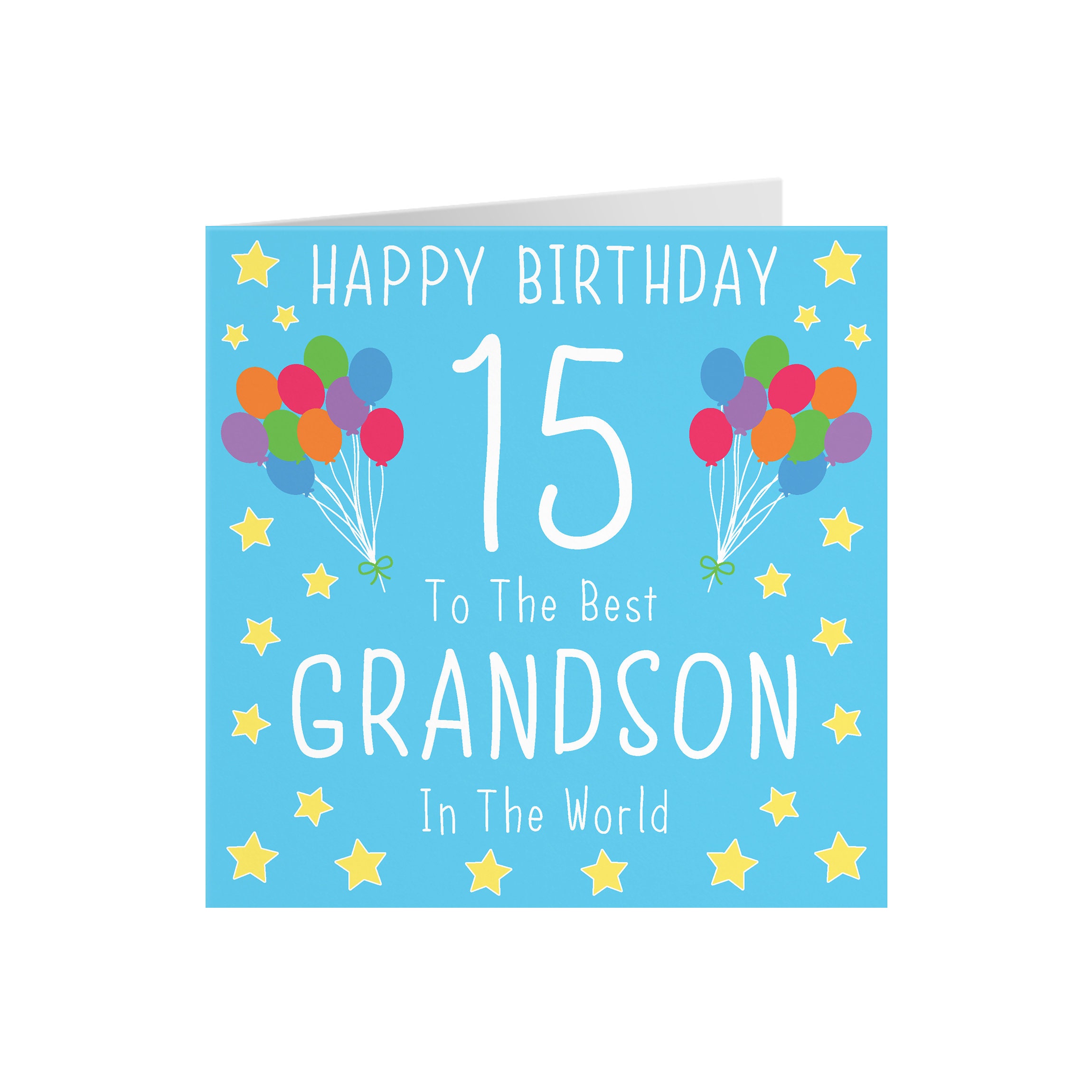 Grandson 15th Birthday Card Happy Birthday 15 To The Etsy