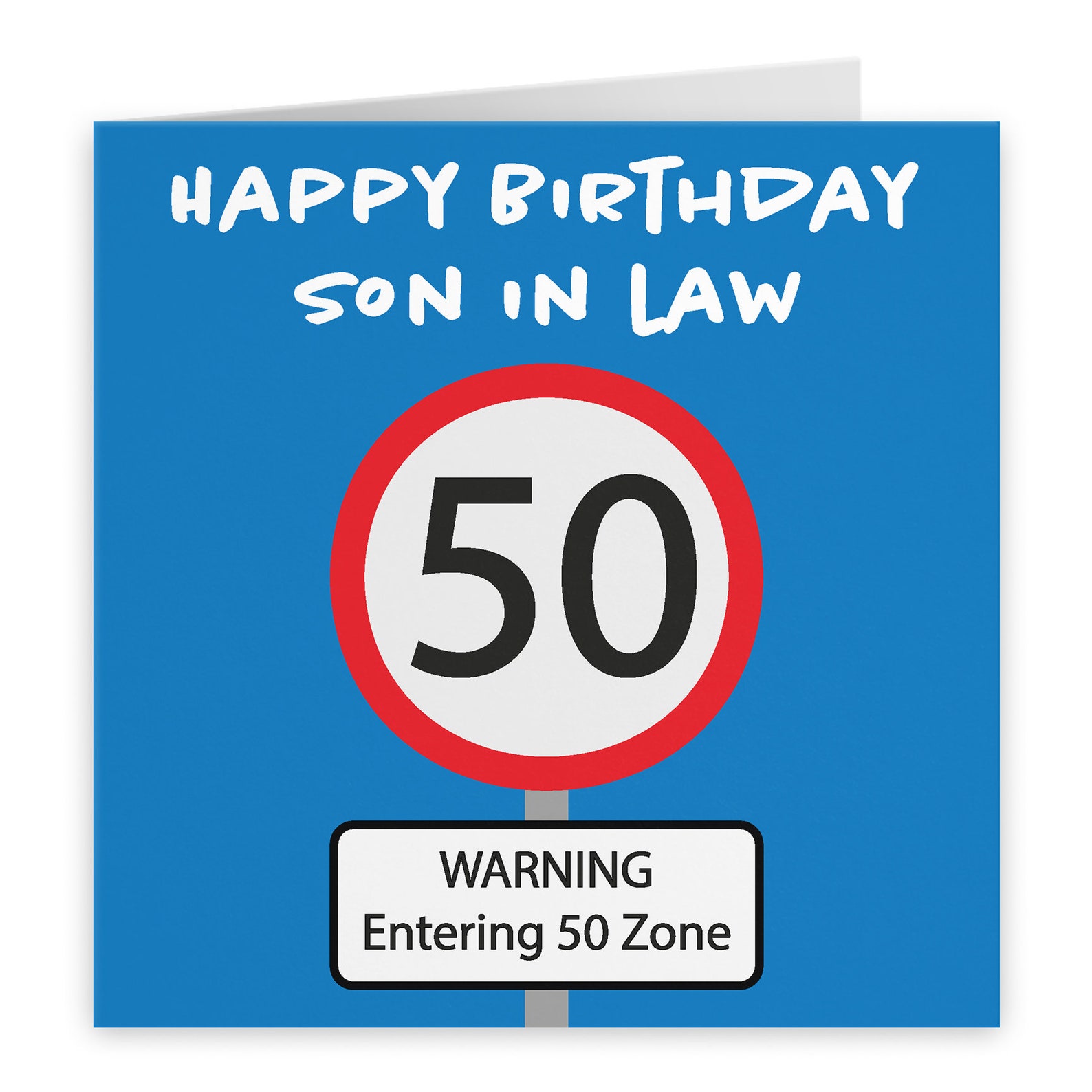 Son in Law 50th Birthday Card Special Son in Law Warning - Etsy UK