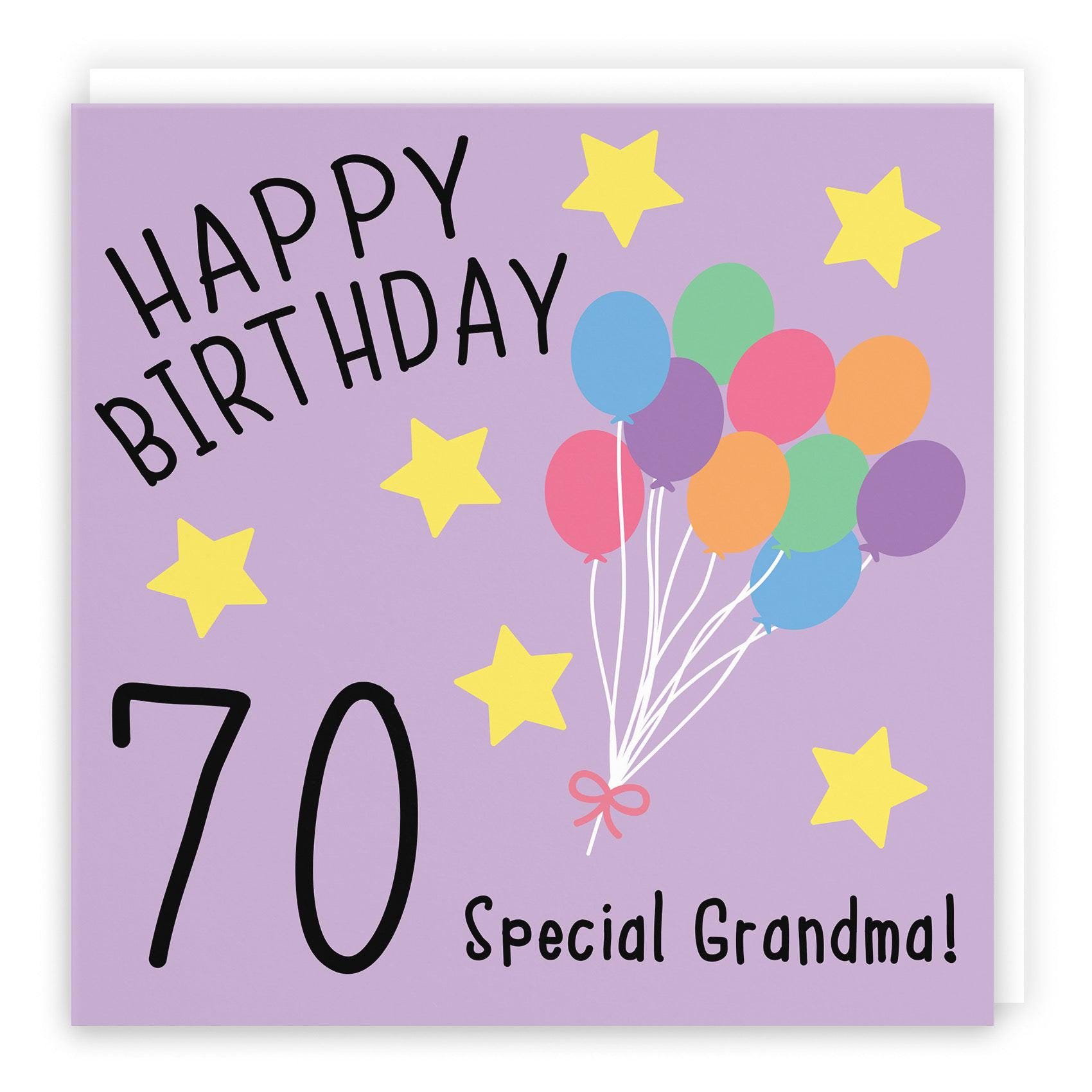 Grandma 70th Birthday Card - Happy Birthday - 70 Special Grandma ...