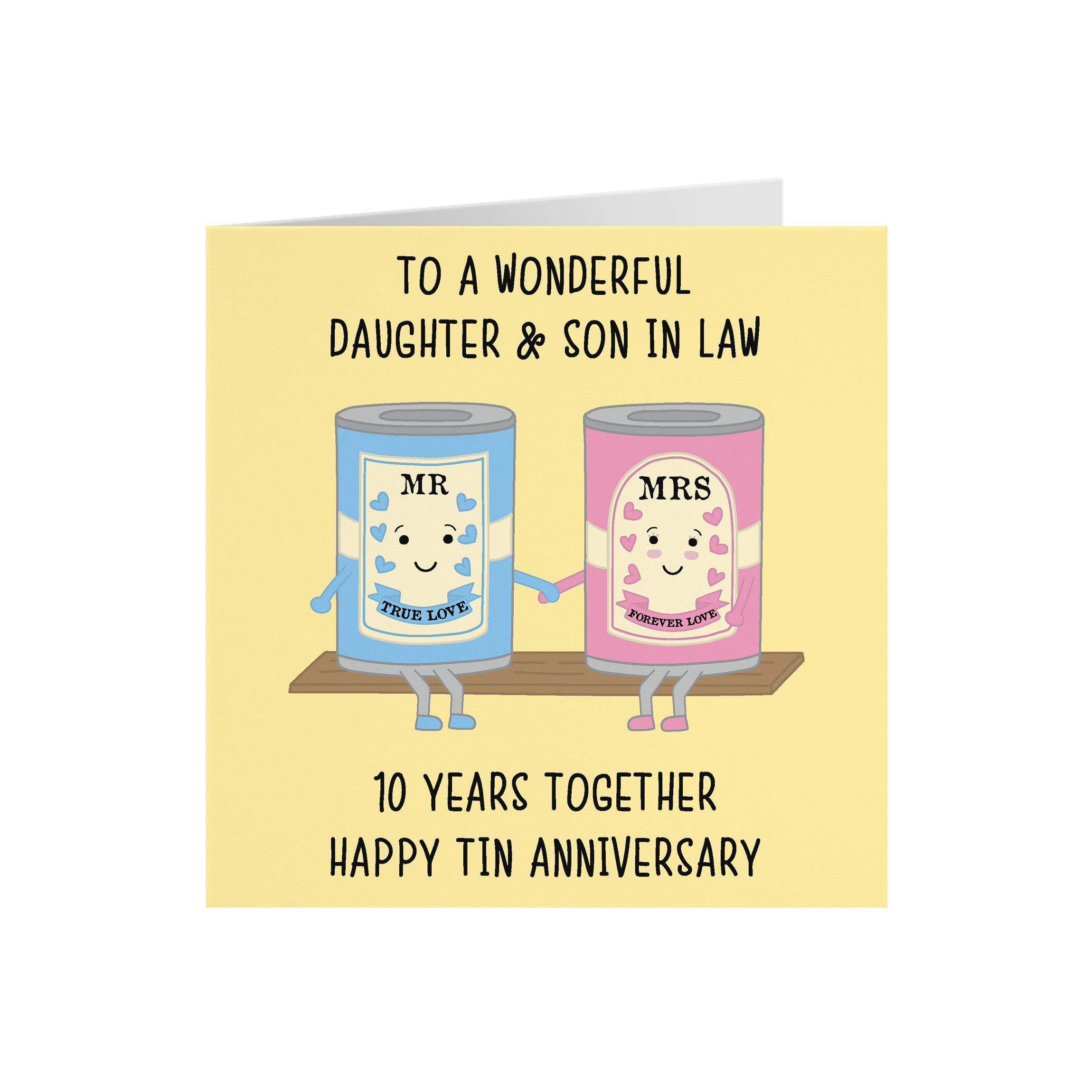 Daughter and Son in Law 10th Anniversary Card to A Wonderful - Etsy UK