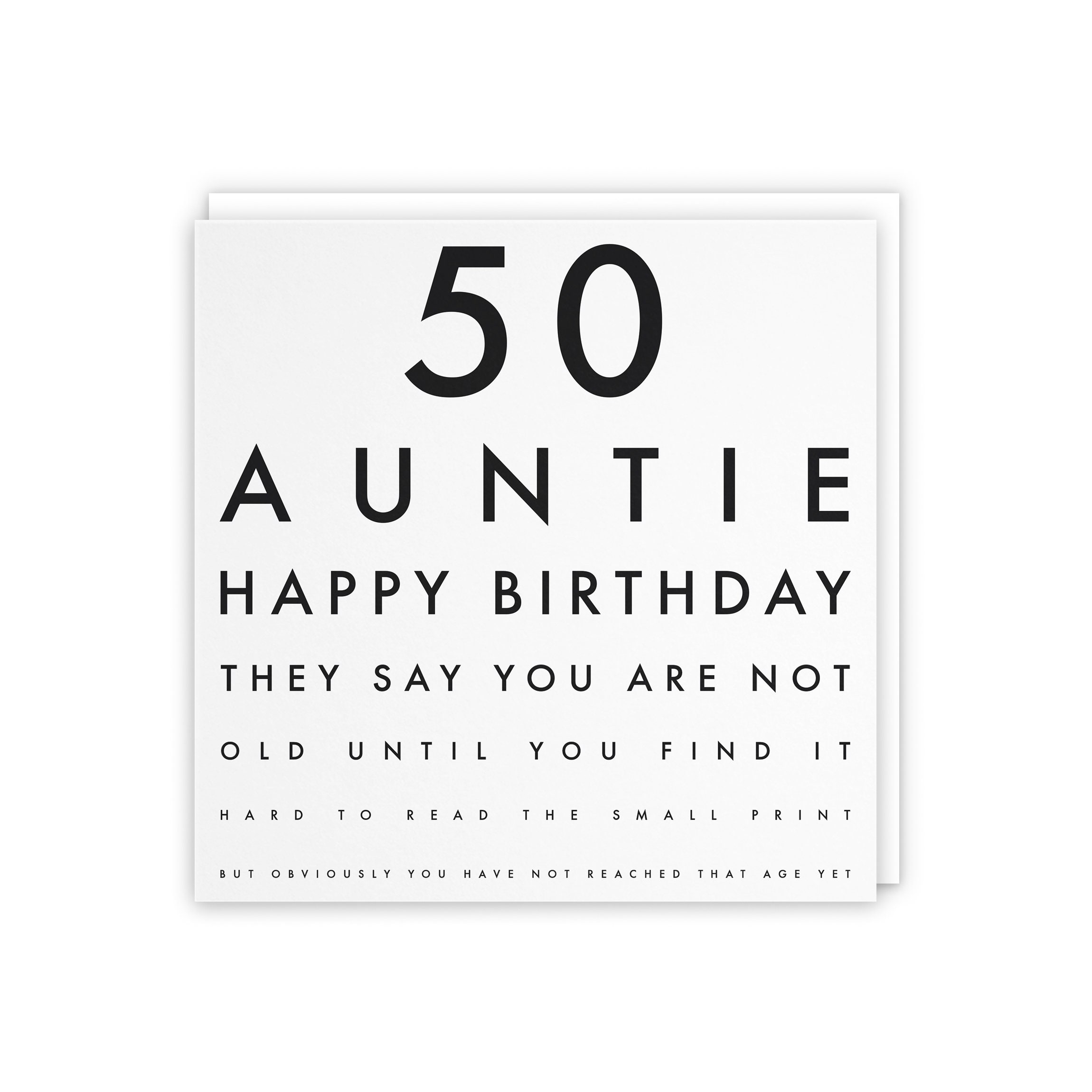 Auntie 50th Humorous Birthday Card They Say You Are Not Old - Etsy