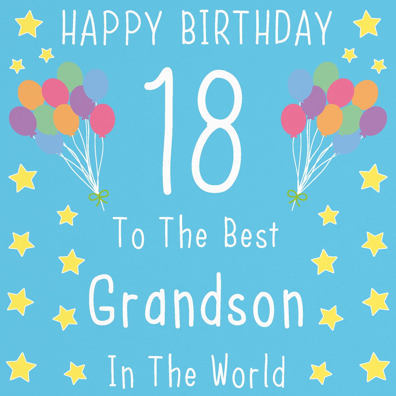 Grandson 18th Birthday Card Happy Birthday 18 to the Etsy UK