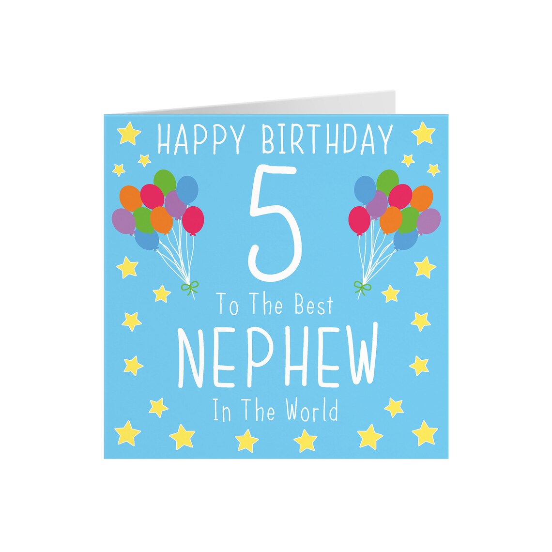 Nephew 5th Birthday Card Happy Birthday 5 to the Best Etsy