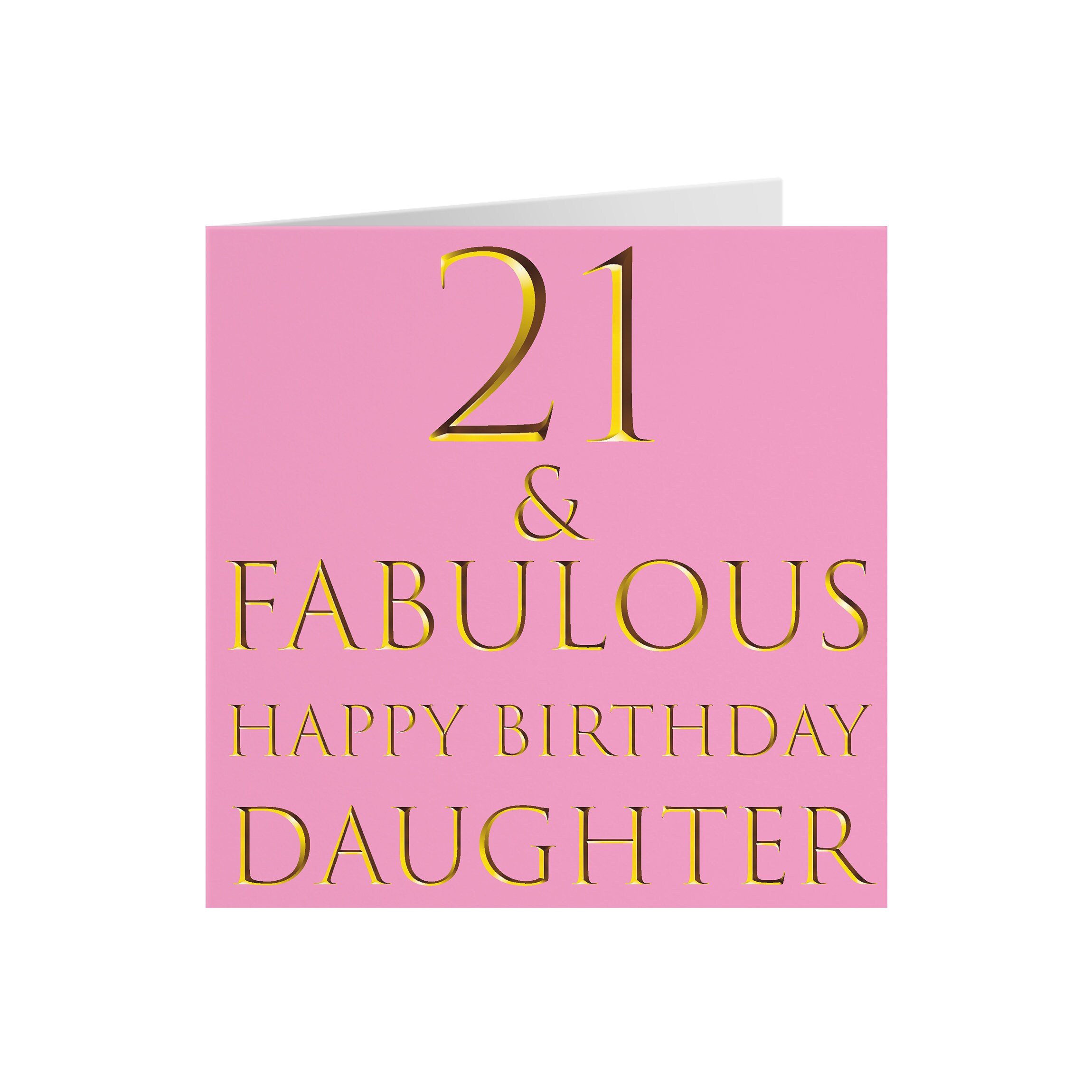 Daughter 21st Birthday Card 21 & Fabulous Happy Birthday - Etsy Finland
