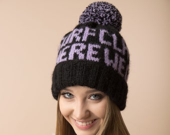 Gorro personalizado, chapéu personalizado tricotado à mão, gorro personalizado, chapéu de inverno com nome, chapéu com nome masculino, presente de dia dos namorados para ele, presentes personalizados para namorado