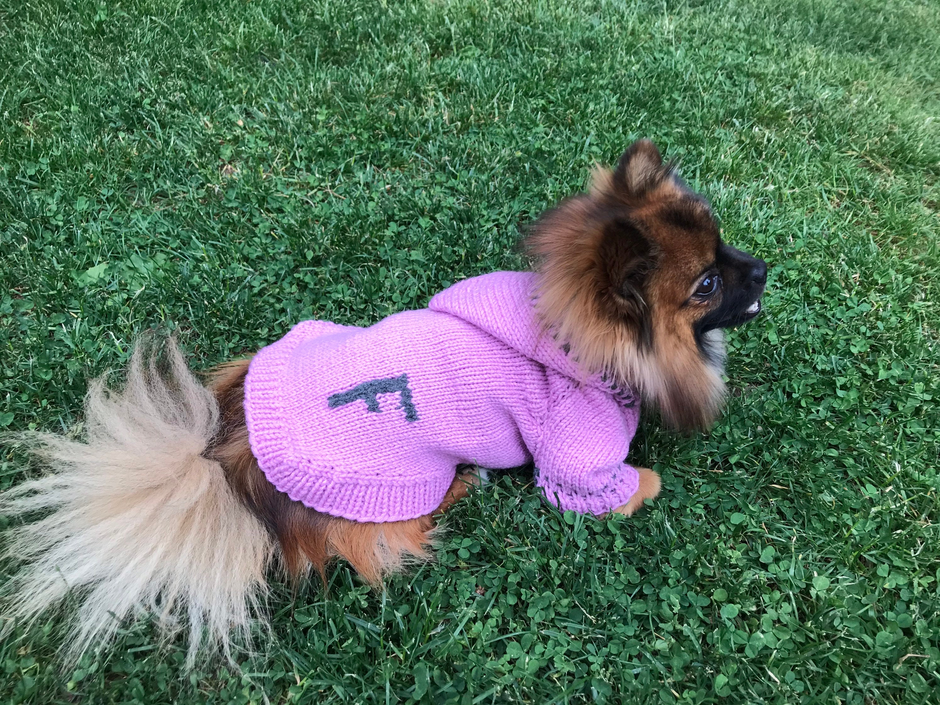 Custom Dog Hoodie Personalized Dog Sweater Knitted Dog Etsy Canada