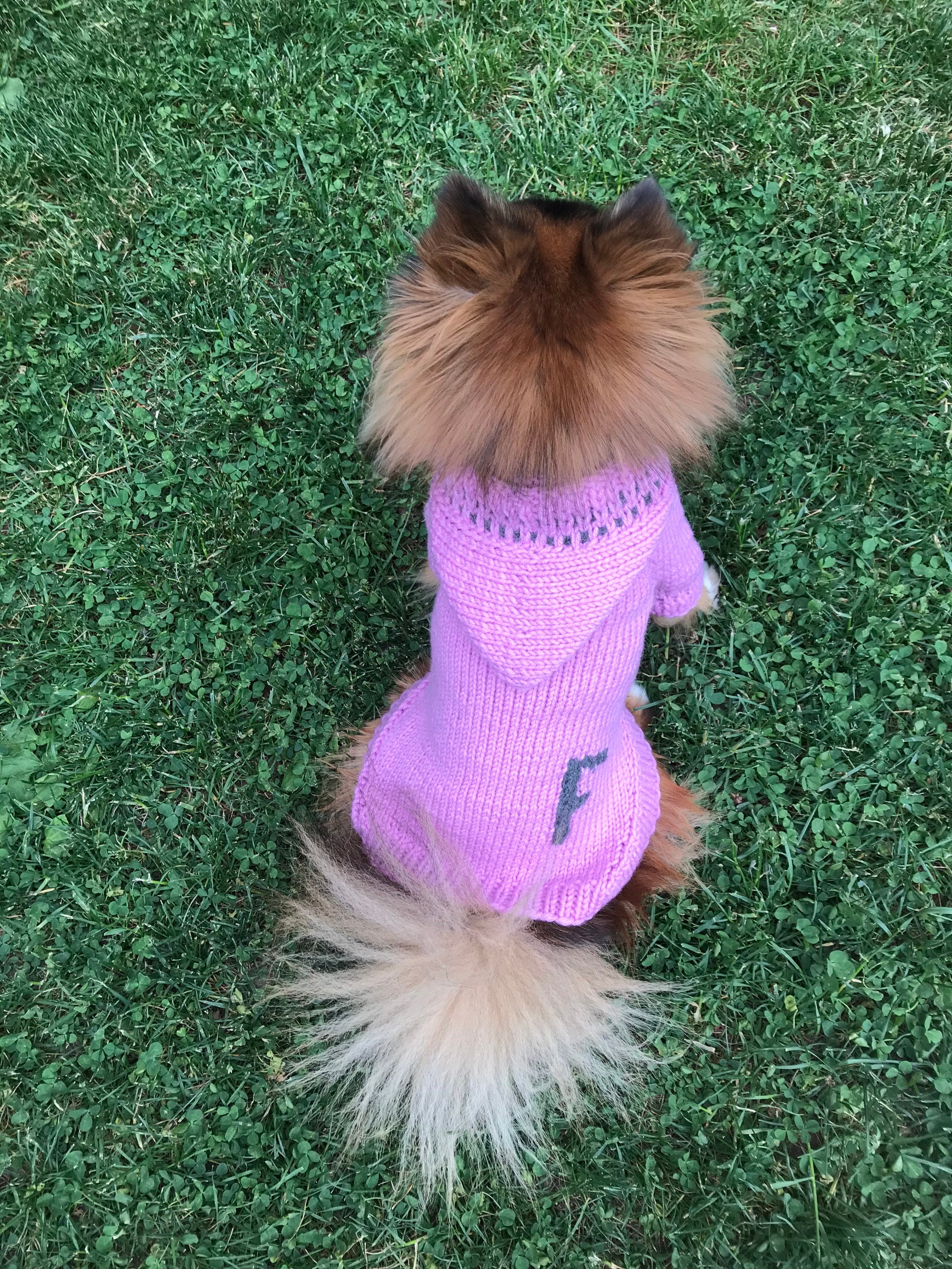 Custom Dog Hoodie Personalized Dog Sweater Knitted Dog Etsy Canada