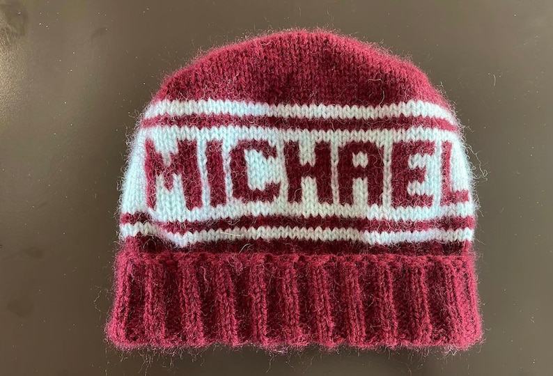 Personalized Hat Custom Knit Hat Personalized Knit Beanie | Etsy