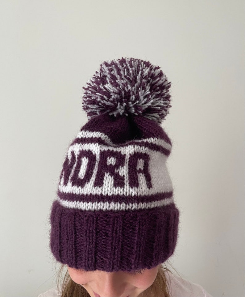 Personalized Hat Custom Knit Hat Personalized Knit Beanie Etsy