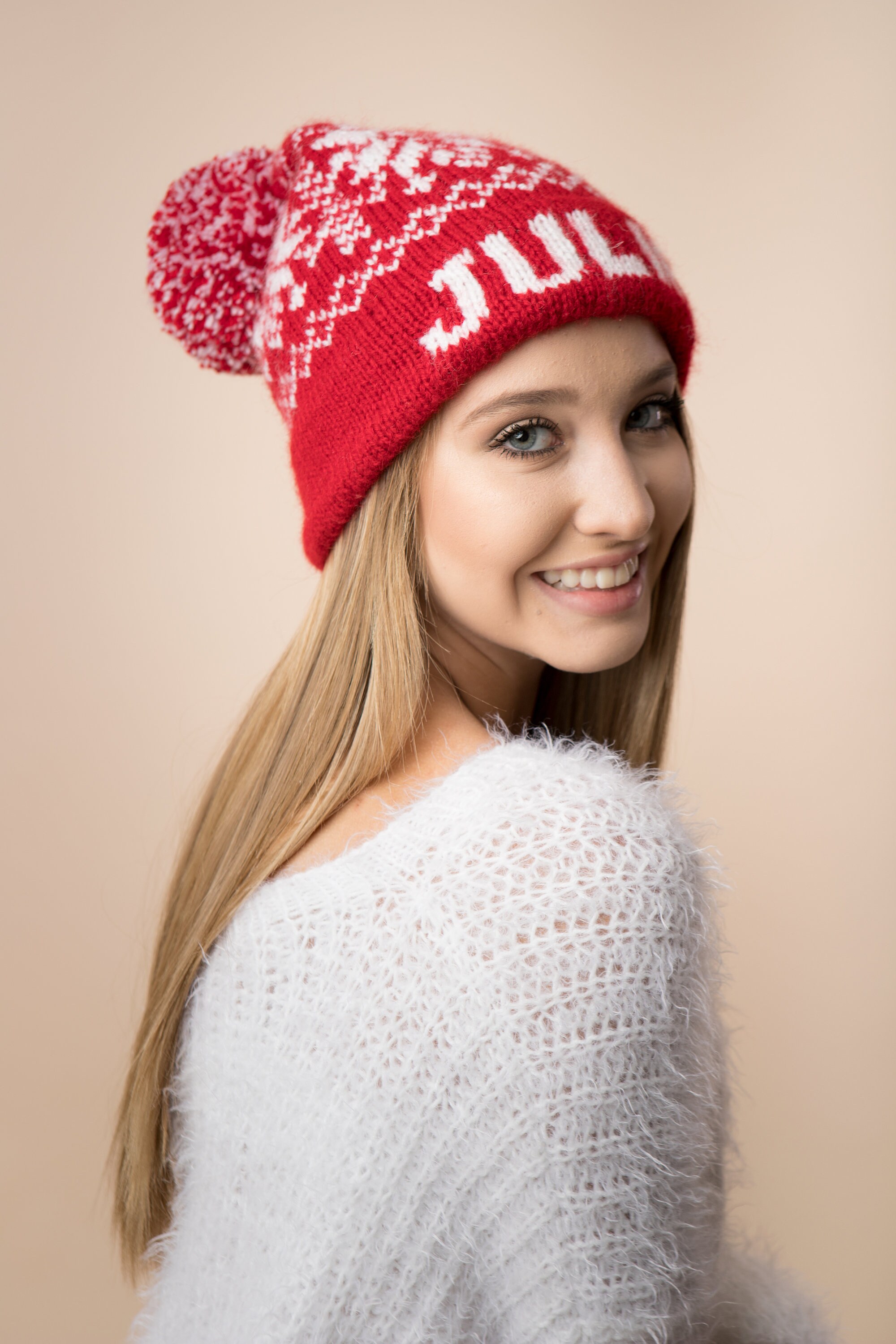 Custom Knit Winter Beanie Hand Knit Personalized Beanie Name Etsy