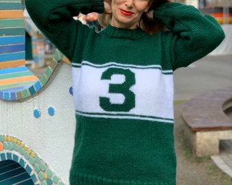Winter Hand Knitted Sweater Custom Knit 
