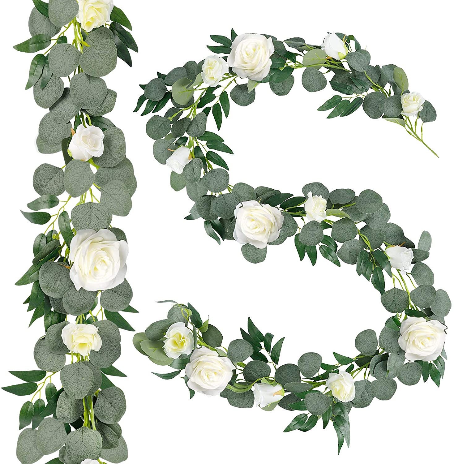 fake eucalyptus garland