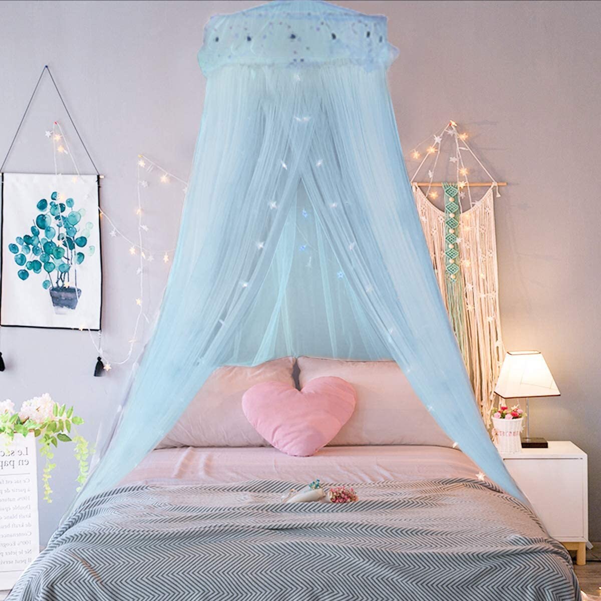 Girl Bed Canopy Lace Mosquito Net for Girls Bed Princess Play Etsy