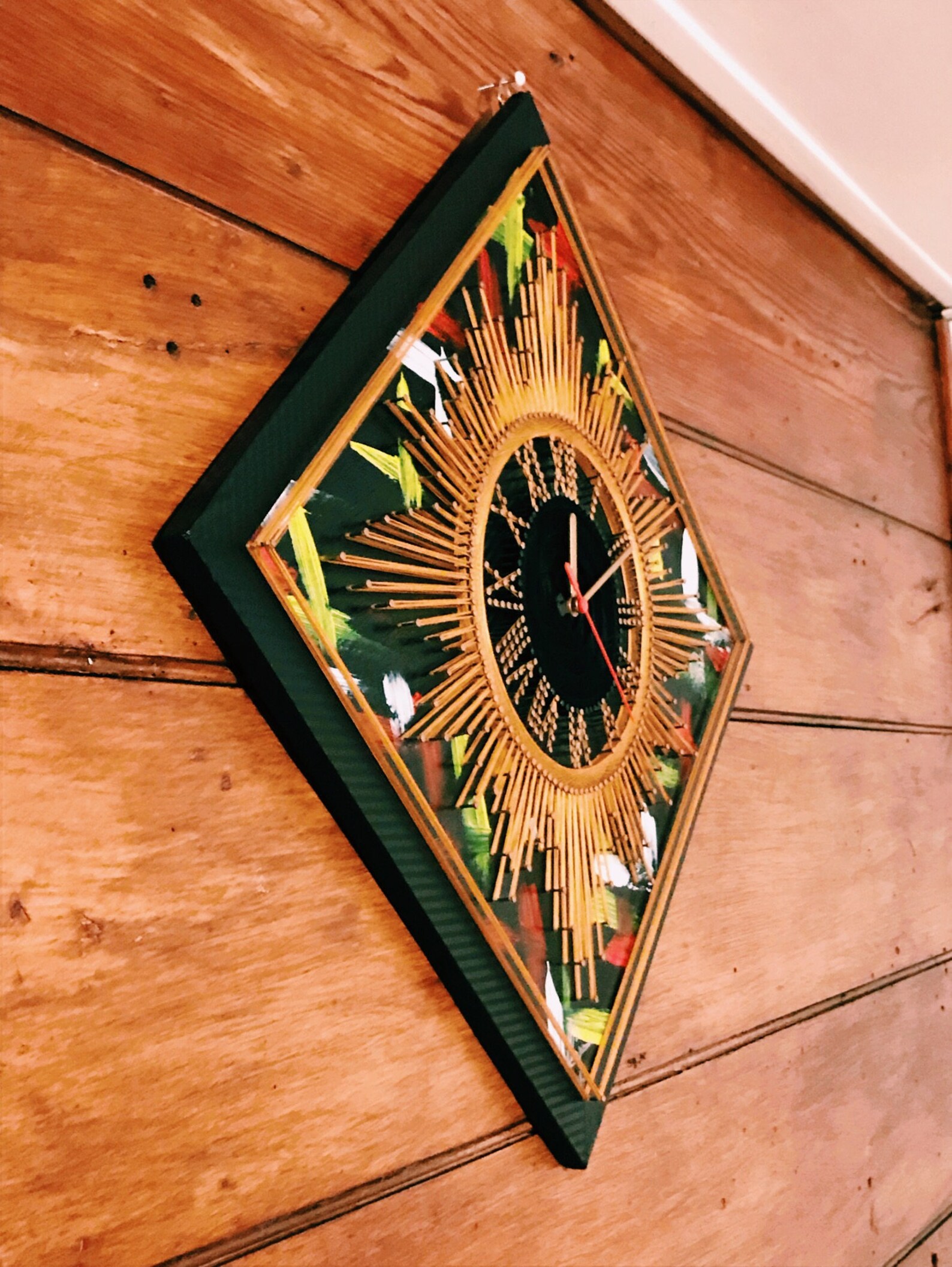 String Art Classic Clock Hand Made Home Decor Horloges cadeaux Etsy