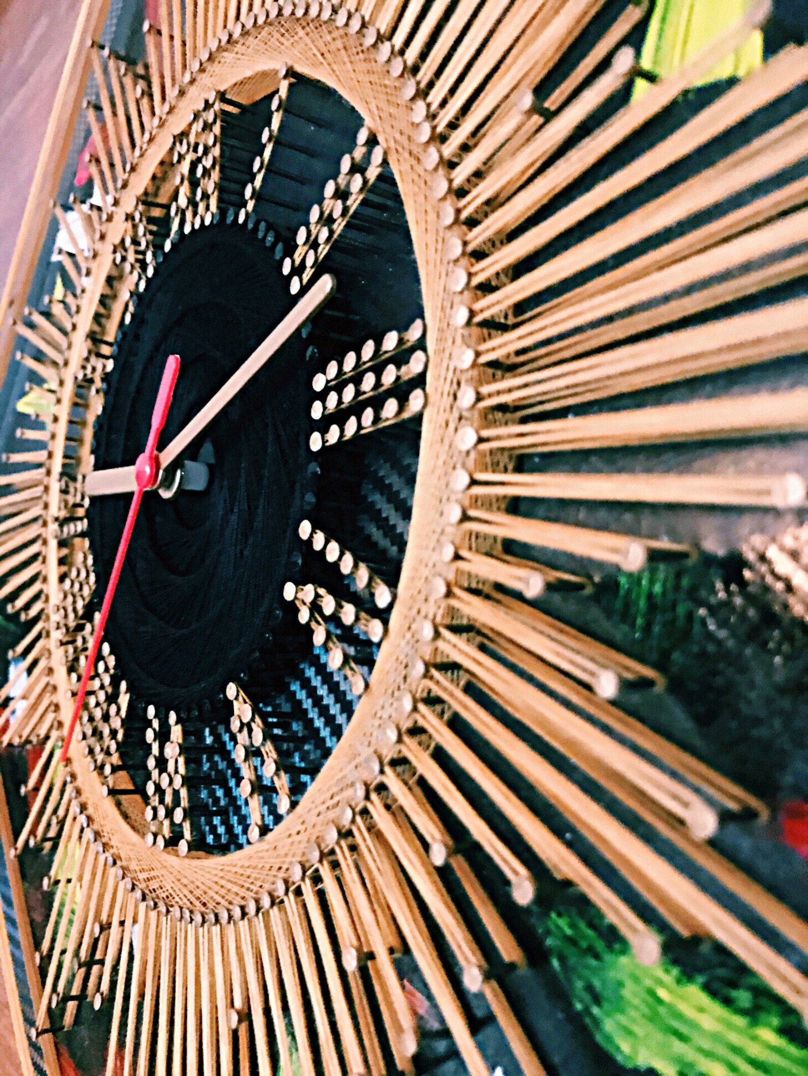 String Art Classic Clock Hand Made Home Decor Horloges cadeaux Etsy