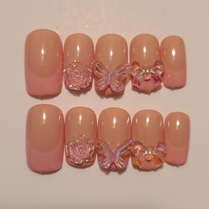 Pretty In Pink Press On Nails