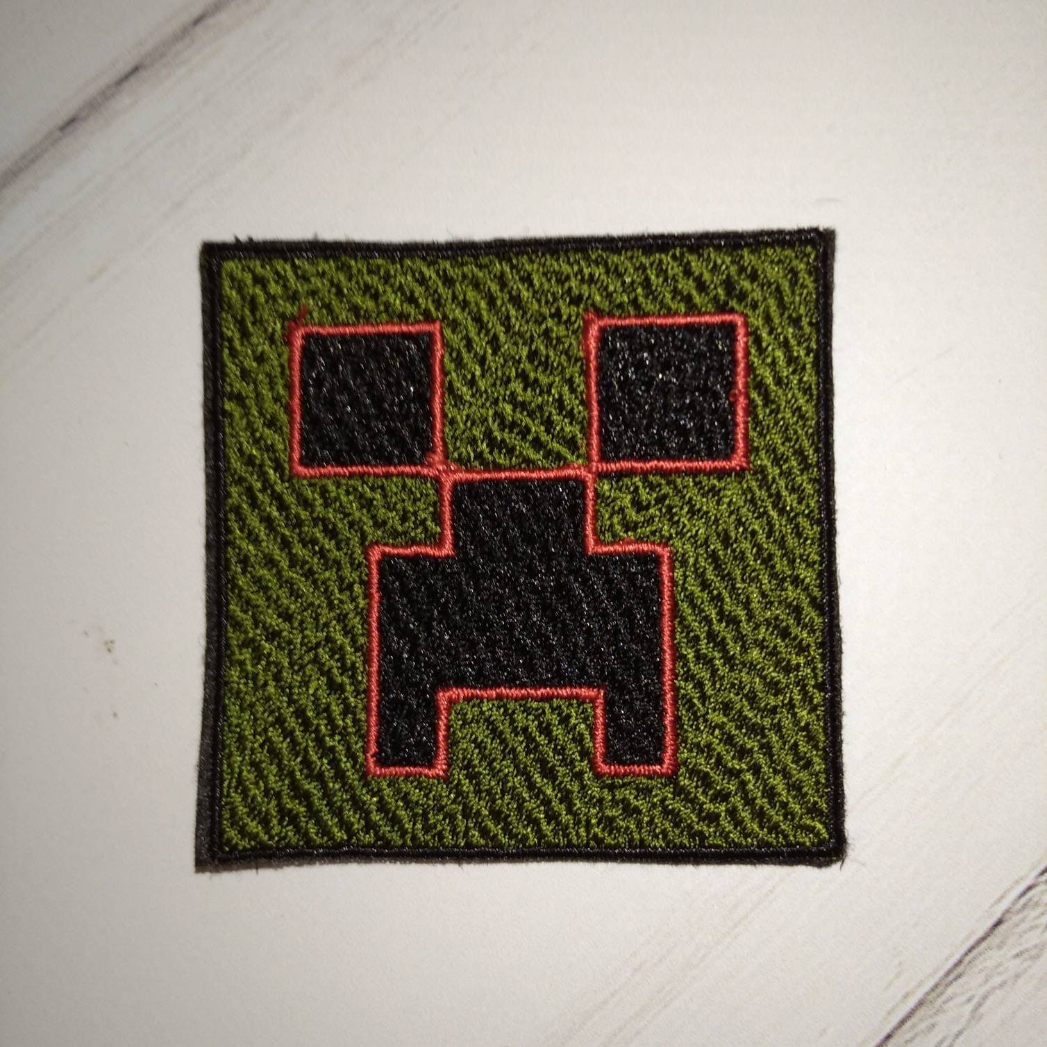 Minecraft Creeper Embroidered Iron On Patch Set of 3 Etsy
