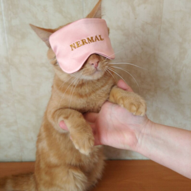 Personalized Sleep Masks Pet Sleep Mask Pet Dress Etsy