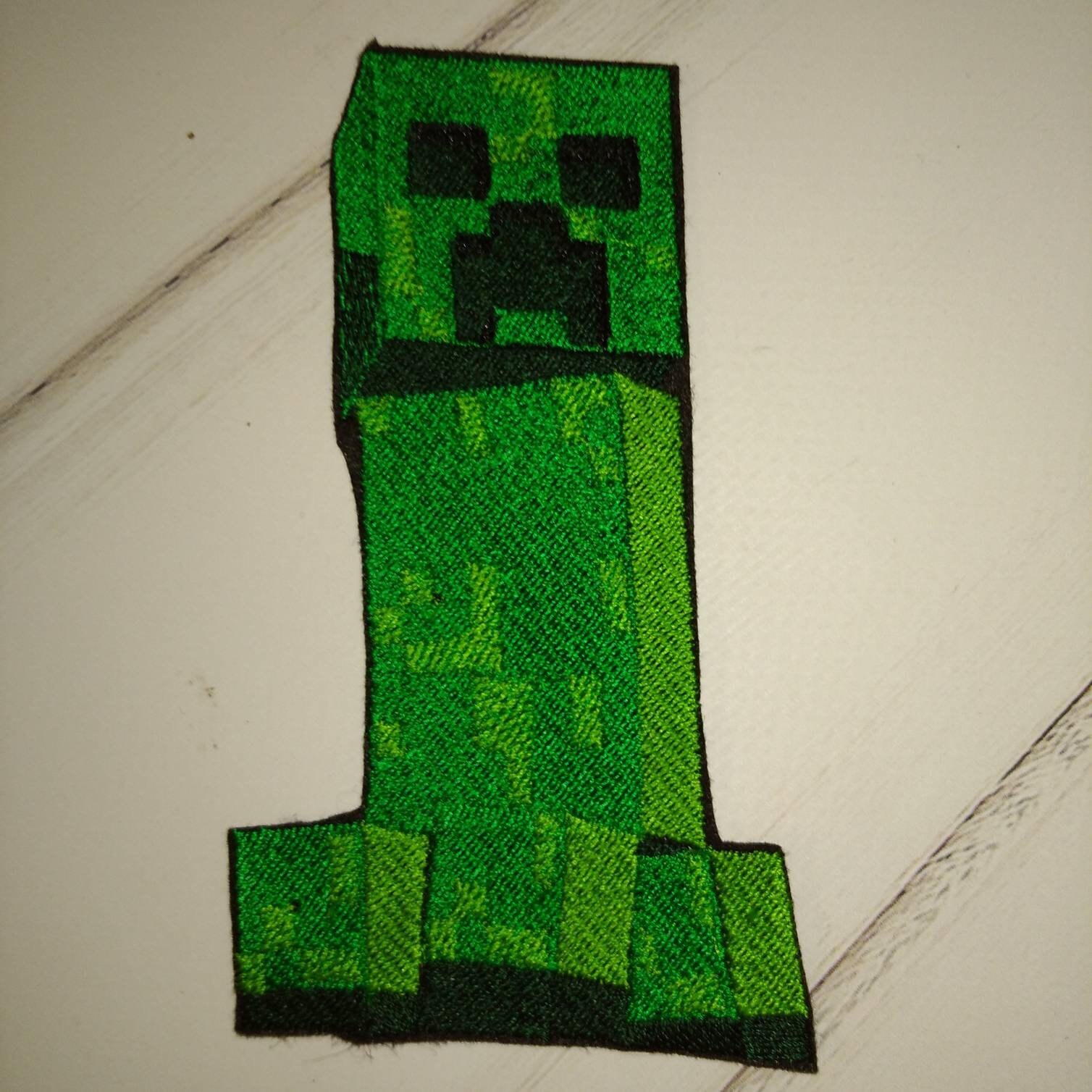 Minecraft Creeper Bestickter Aufnäher 3er Set Minecraft Etsy