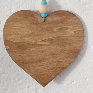 Alice in Wonderland Wooden Heart. Motivational gift for friend. Door Wall Hanger. Heart Ornament Home Decor. image 6