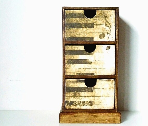 Mini Chest Of Drawers Jewelry Box Apothecary Cabinet Etsy