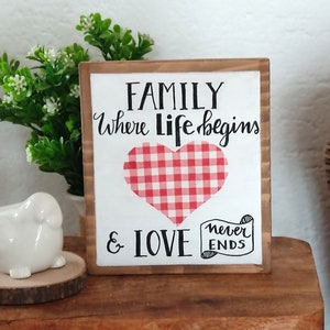 Rustic Wooden Sign. Farmhouse Mini Sign for Tiered Tray Decoration. Coffee Bar, Kitchen Decor.