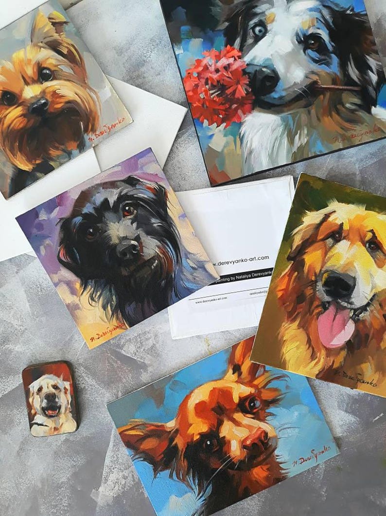 Yellow Dog Portrait Custom Pet Painting Puppy Memorial Gift Original Canvas Art Dog Lovers Idea Portrait From Photo Wall Oil Decor Animal Art Collectibles Painting Bookanyexpert Com