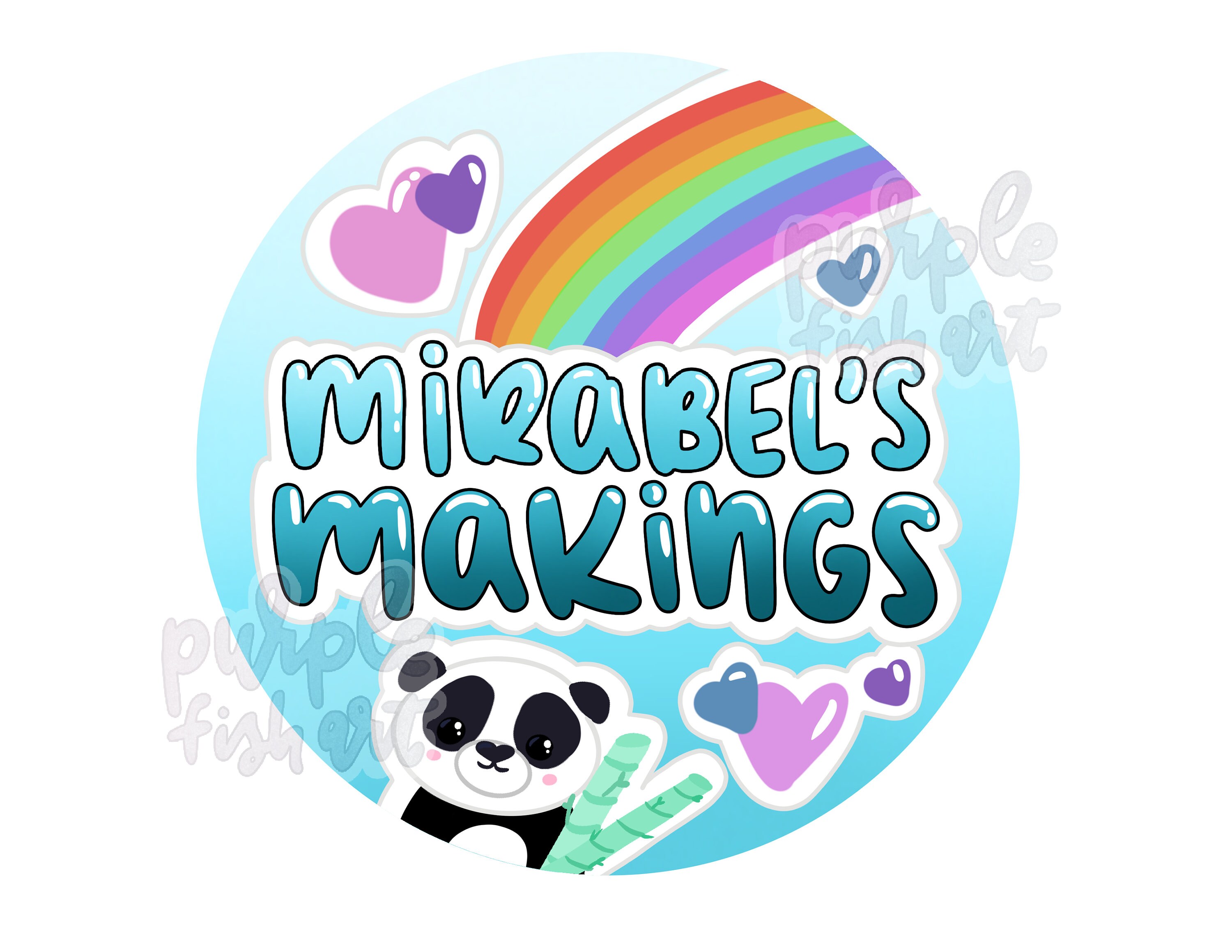 Custom Slime Logo Profile Picture Sticker Shop Fansign Kawaii | Etsy