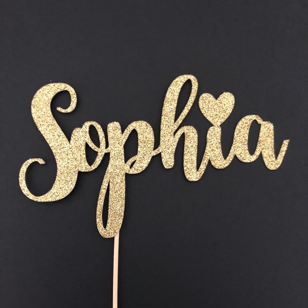 Any ONE Name cake topper, Birthday cake topper, Glitter cake topper, Any ONE name cake topper, Custom cake topper