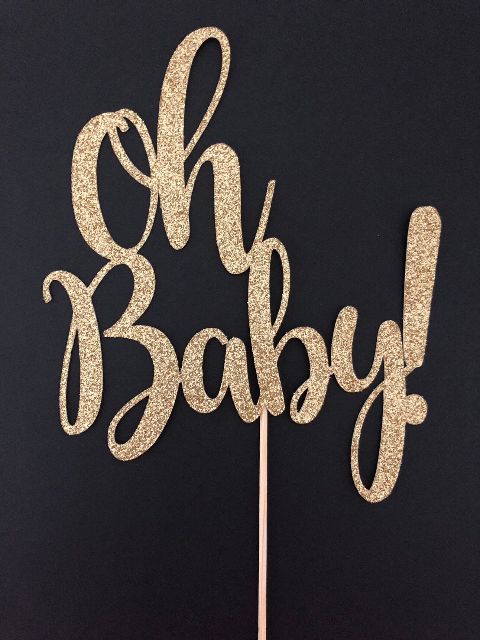Oh Baby Cake Topper Baby Shower Cake Topper Gender Reveal Etsy