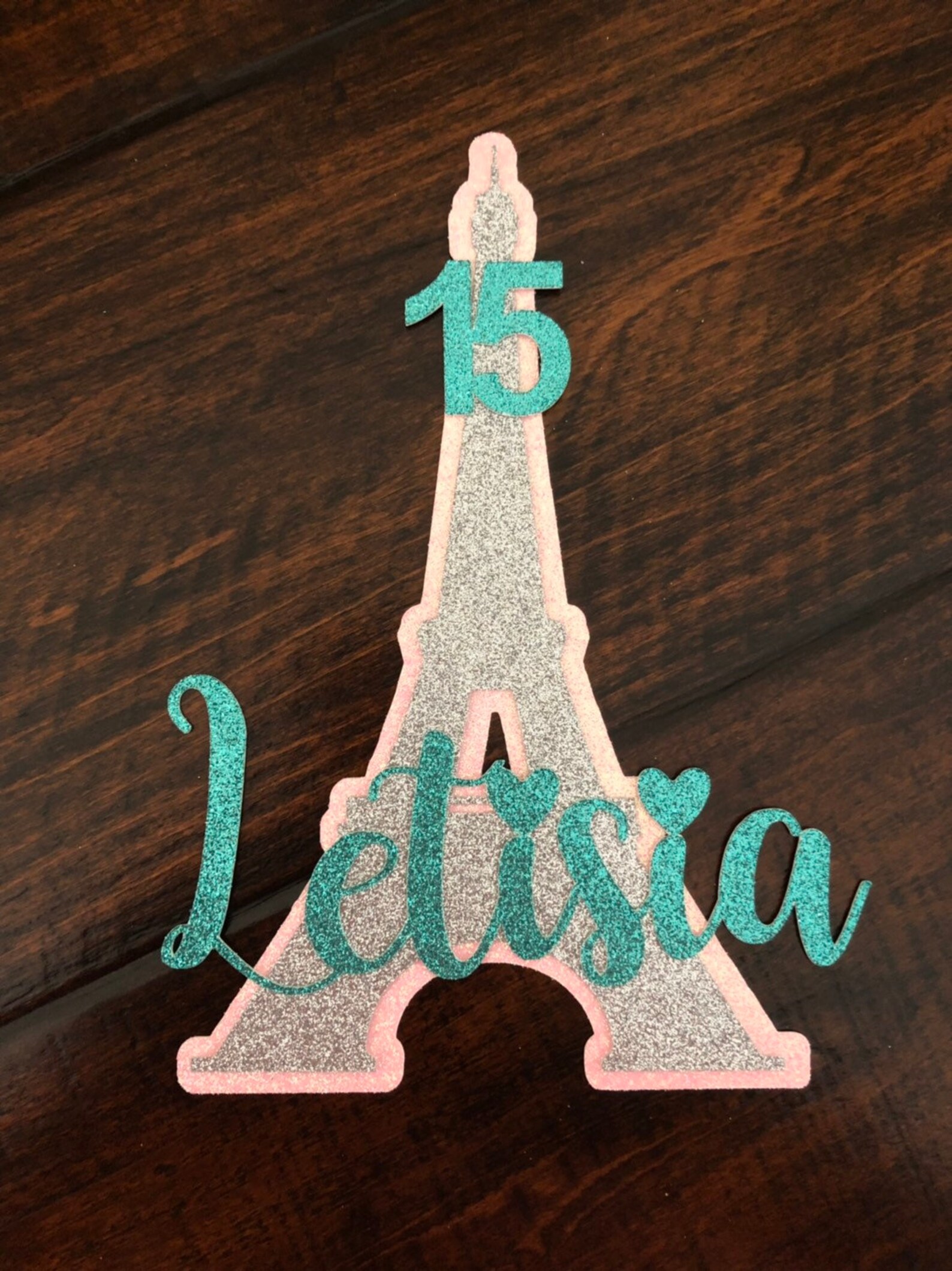 Eiffel Tower Cake Topper Paris Cake Topper Birthday Cake Etsy