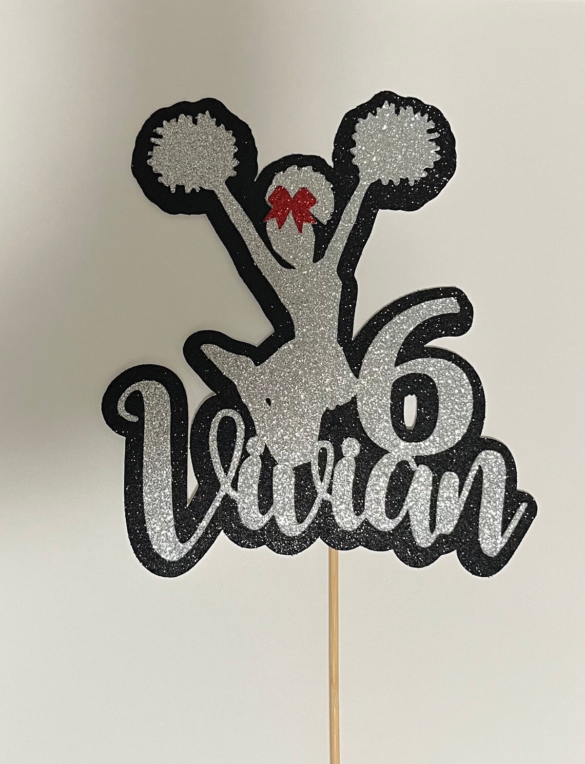 Cheer Birthday Cake Topper Cheerleading Cake Topper Cheer Etsy